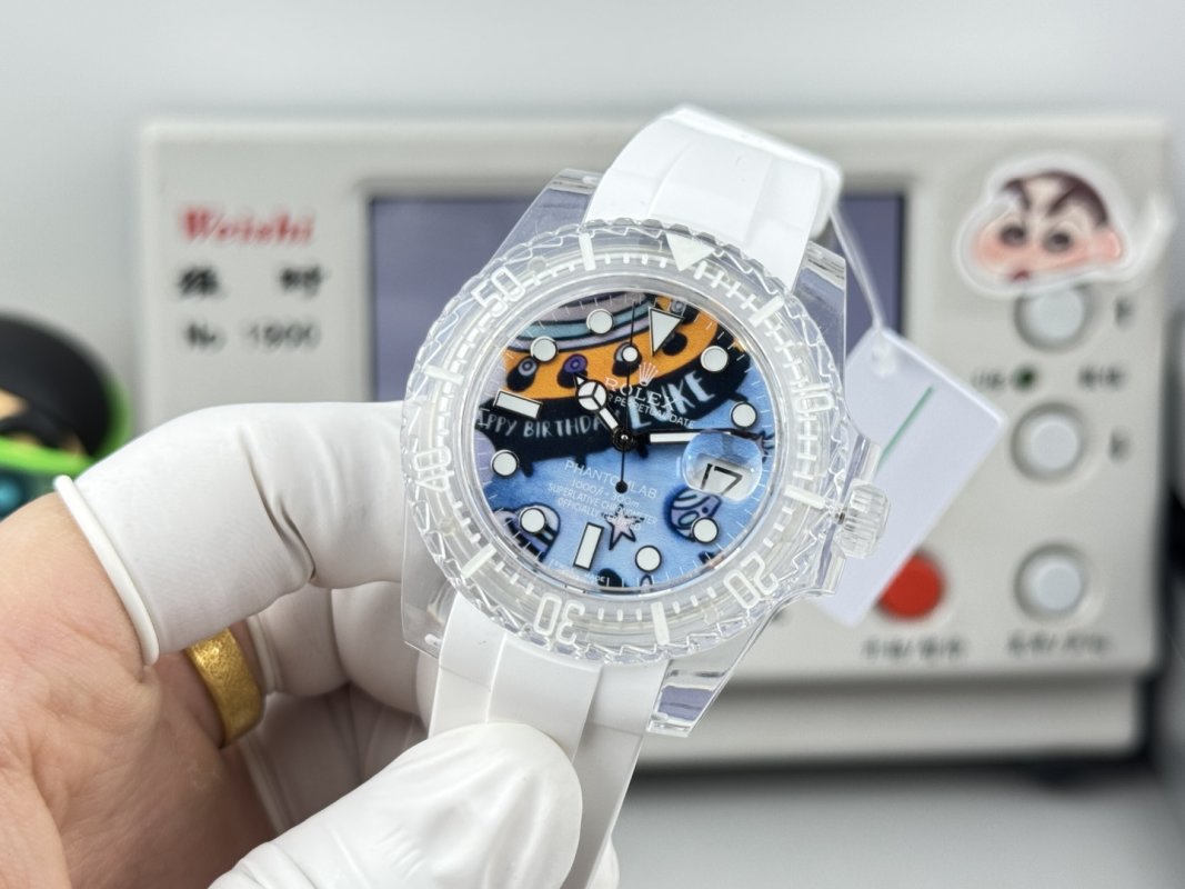 Rolex Submariner Crystal Phantom Lab 40mm Ice Blue Replica Watch view