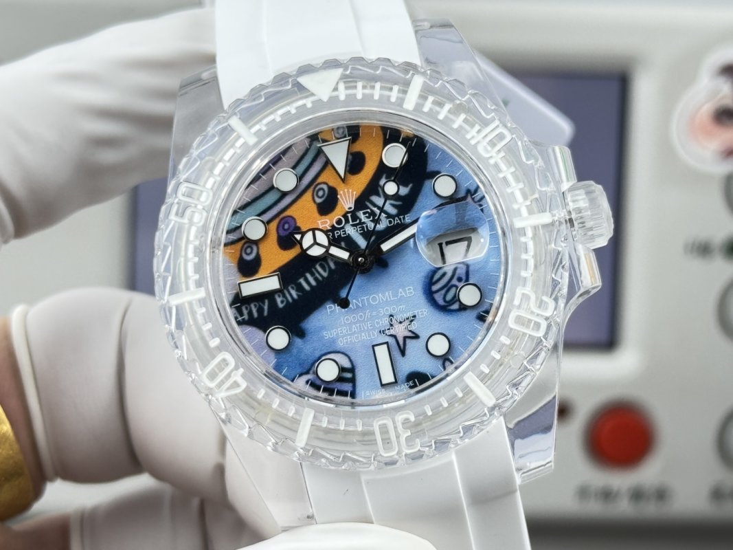 Rolex Submariner Crystal Phantom Lab 40mm Ice Blue Replica Watch view