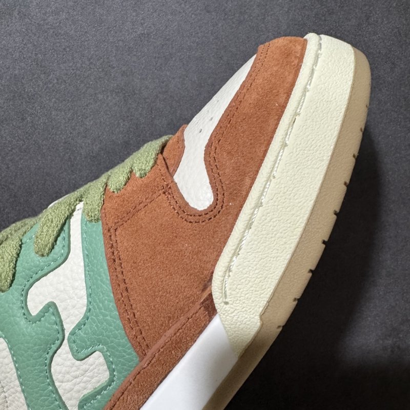 Fendi Match Low-Top Sneaker - Green/Orange/Cream view