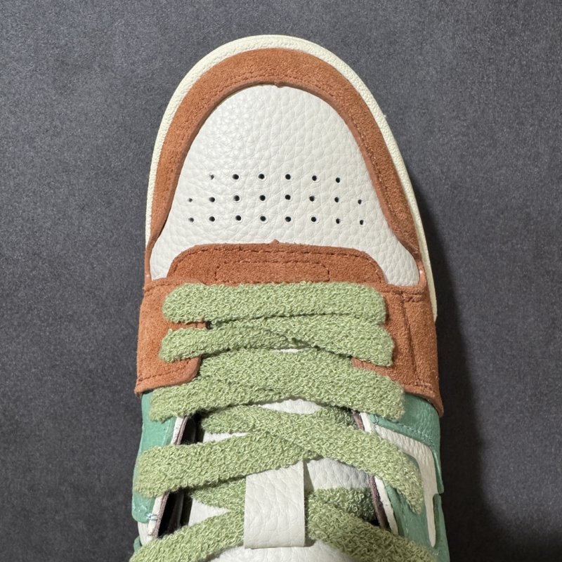Fendi Match Low-Top Sneaker - Green/Orange/Cream view