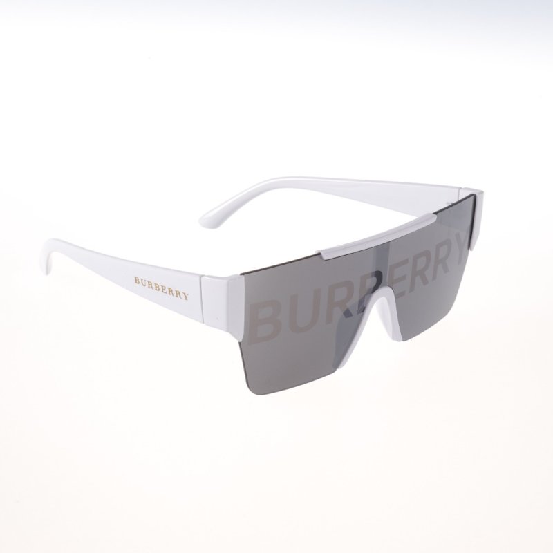 Burberry Square Logo All-Over Print White Sunglasses UA