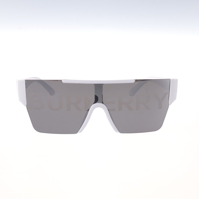 Burberry Square Logo All-Over Print White Sunglasses UA view