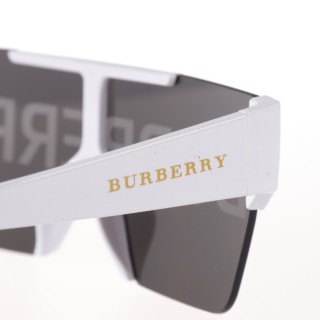 Burberry Square Logo All-Over Print White Sunglasses UA view 8