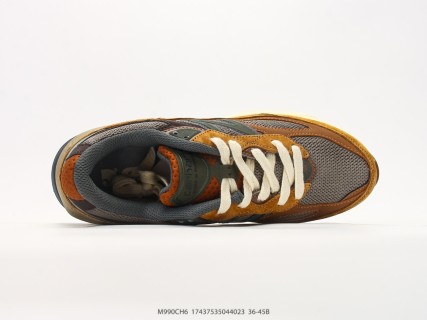 New Balance 990v3 Grey Suede Retro Running Shoe view 3
