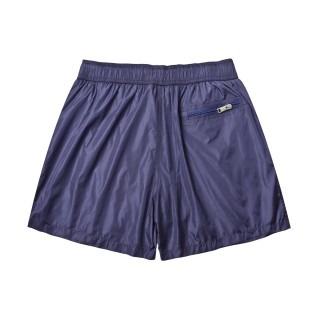 Prada Re-Nylon Triangle Logo Shorts Navy view 4