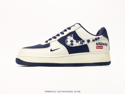 Nike Air Force 1 Low LX Stussy Collaboration Navy Cream