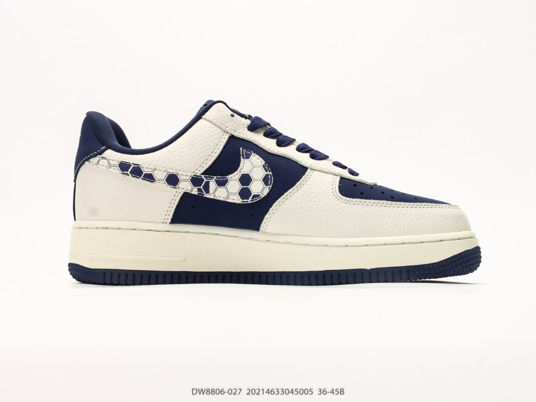 Nike Air Force 1 Low LX Stussy Collaboration Navy Cream view