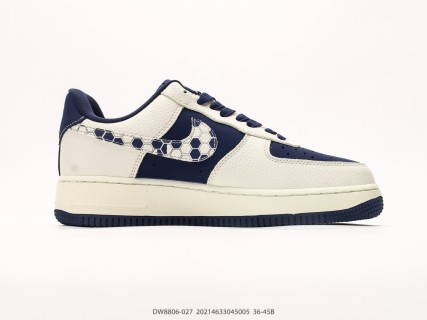 Nike Air Force 1 Low LX Stussy Collaboration Navy Cream view 2