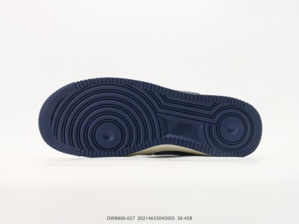 Nike Air Force 1 Low LX Stussy Collaboration Navy Cream view 4