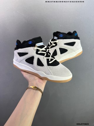 Adidas x Bad Bunny BadBo 1.0 High-Top Basketball Shoe White Black Blue