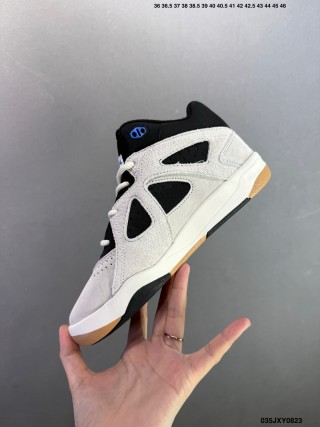 Adidas x Bad Bunny BadBo 1.0 High-Top Basketball Shoe White Black Blue view 5
