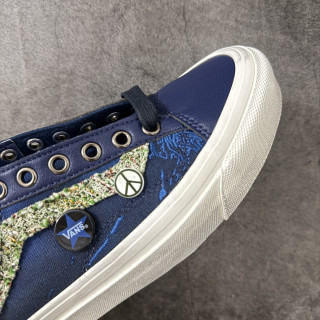 Vans Old Skool 36 LX Navy Graffiti Patch Vintage view 7