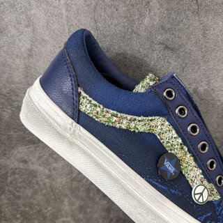 Vans Old Skool 36 LX Navy Graffiti Patch Vintage view 8