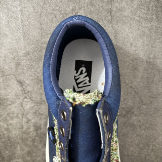 Vans Old Skool 36 LX Navy Graffiti Patch Vintage view 9