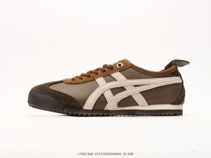 Onitsuka Tiger Mexico 66 NM Brown Cream Leather Nylon Low Top