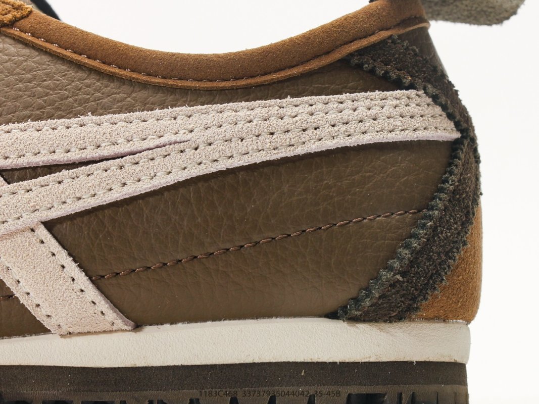 Onitsuka Tiger Mexico 66 NM Brown Cream Leather Nylon Low Top view