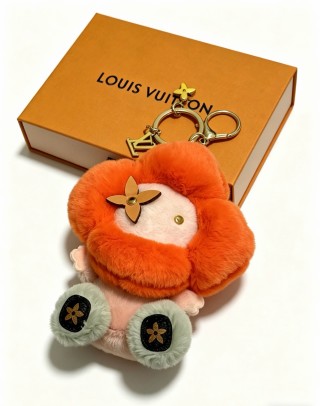 Louis Vuitton Angry Forest Plush Keychain Charm - Orange view 2