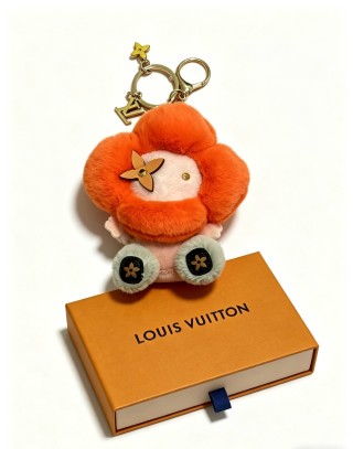 Louis Vuitton Angry Forest Plush Keychain Charm - Orange view 3