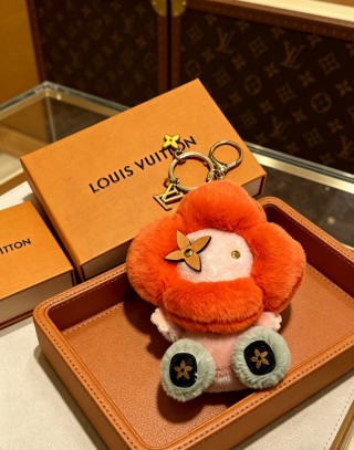 Louis Vuitton Angry Forest Plush Keychain Charm - Orange view 4