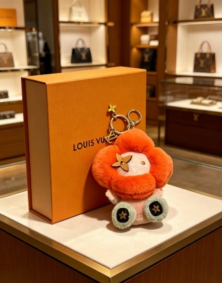 Louis Vuitton Angry Forest Plush Keychain Charm - Orange view 5