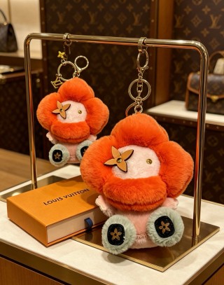 Louis Vuitton Angry Forest Plush Keychain Charm - Orange view 6
