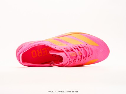 Adidas Adizero Adios Pro 4 M Flyknit Marathon Running Shoe Pink Yellow view 3