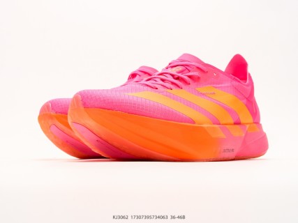 Adidas Adizero Adios Pro 4 M Flyknit Marathon Running Shoe Pink Yellow view 5