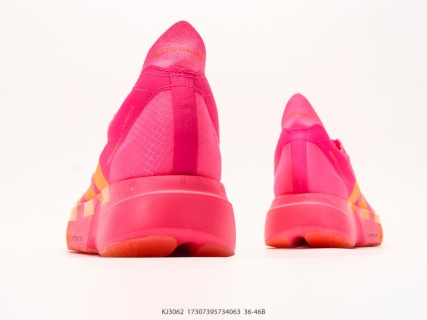 Adidas Adizero Adios Pro 4 M Flyknit Marathon Running Shoe Pink Yellow view 6