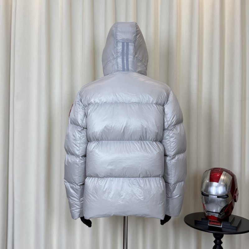 Canada Goose Puffer Parka Grey White Red Label UA Replica view