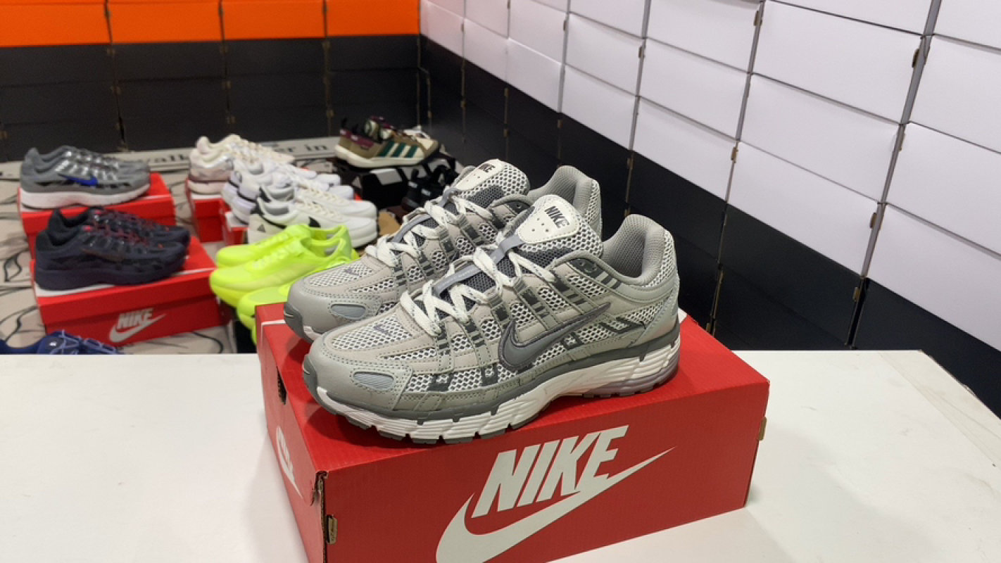 Nike P-6000 Vintage Grey Retro Running Shoe