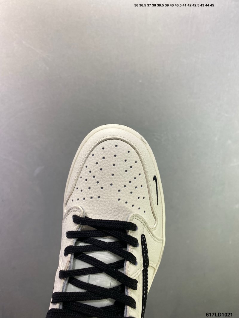 Jordan Air Jordan 1 Low White Black Custom Colorway Replica view