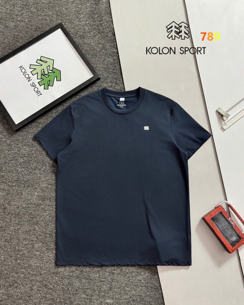Kolon Sport Black Crew Neck Short Sleeve T-Shirt 2026 view