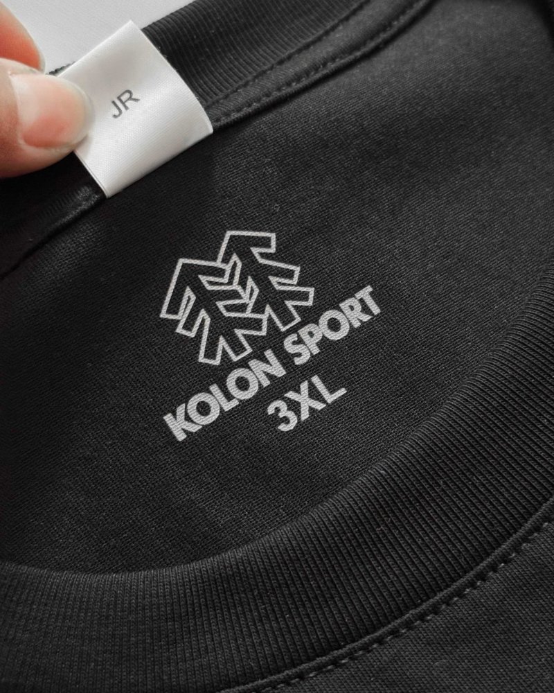 Kolon Sport Black Crew Neck Short Sleeve T-Shirt 2026 view