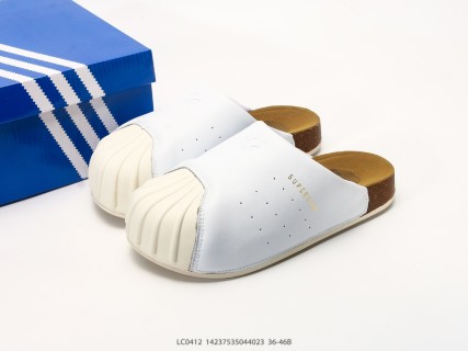 Adidas Superstar Adimule Shell Toe Mule Slipper White Cream view 7