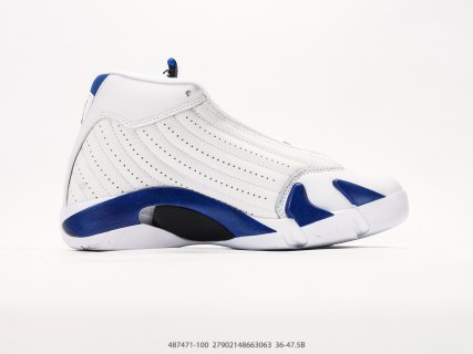 Jordan Air Jordan 14 Retro White Royal Blue view 2