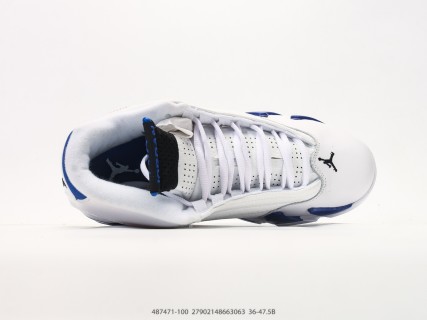 Jordan Air Jordan 14 Retro White Royal Blue view 3