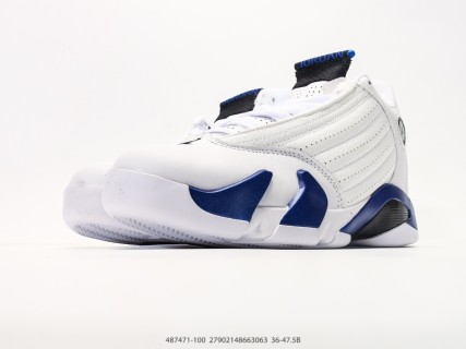 Jordan Air Jordan 14 Retro White Royal Blue view 5