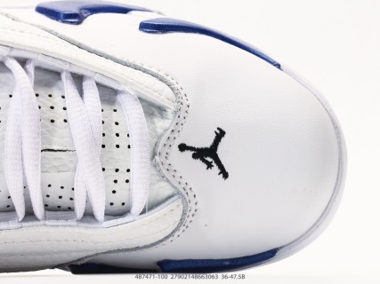 Jordan Air Jordan 14 Retro White Royal Blue view 8