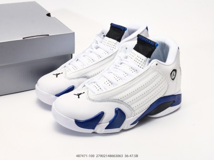 Jordan Air Jordan 14 Retro White Royal Blue view 9