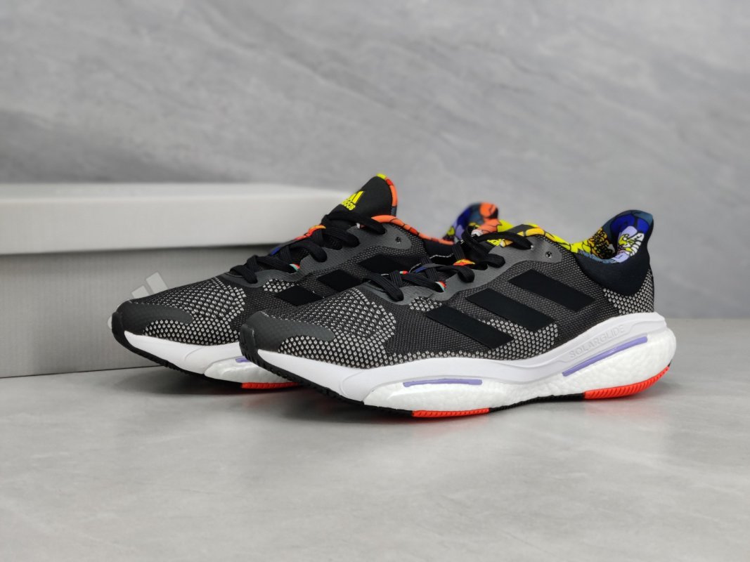 Adidas Solar Glide 5 Boost Black White Red Yellow Blue