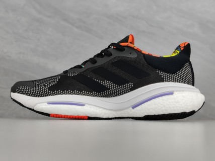 Adidas Solar Glide 5 Boost Black White Red Yellow Blue view 3