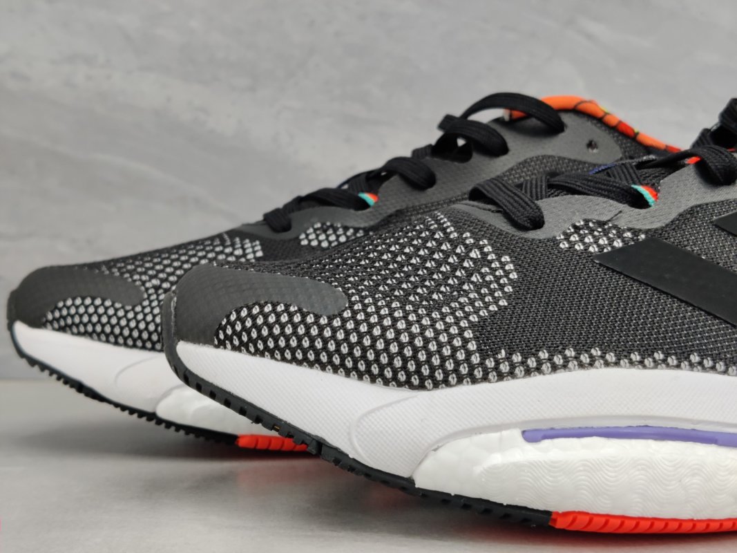 Adidas Solar Glide 5 Boost Black White Red Yellow Blue view