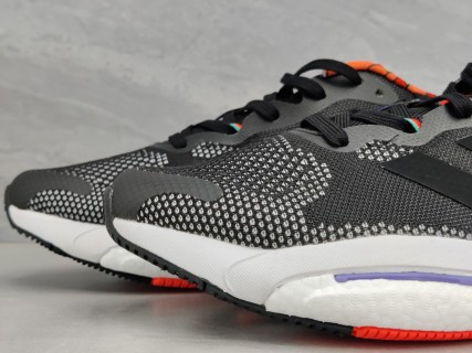 Adidas Solar Glide 5 Boost Black White Red Yellow Blue view 7