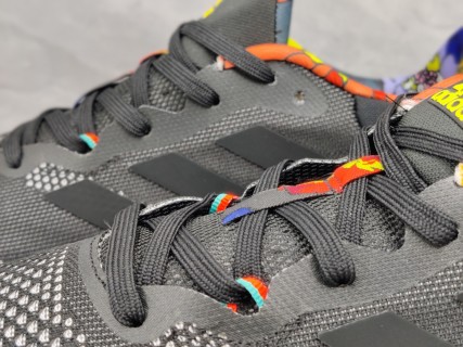 Adidas Solar Glide 5 Boost Black White Red Yellow Blue view 8