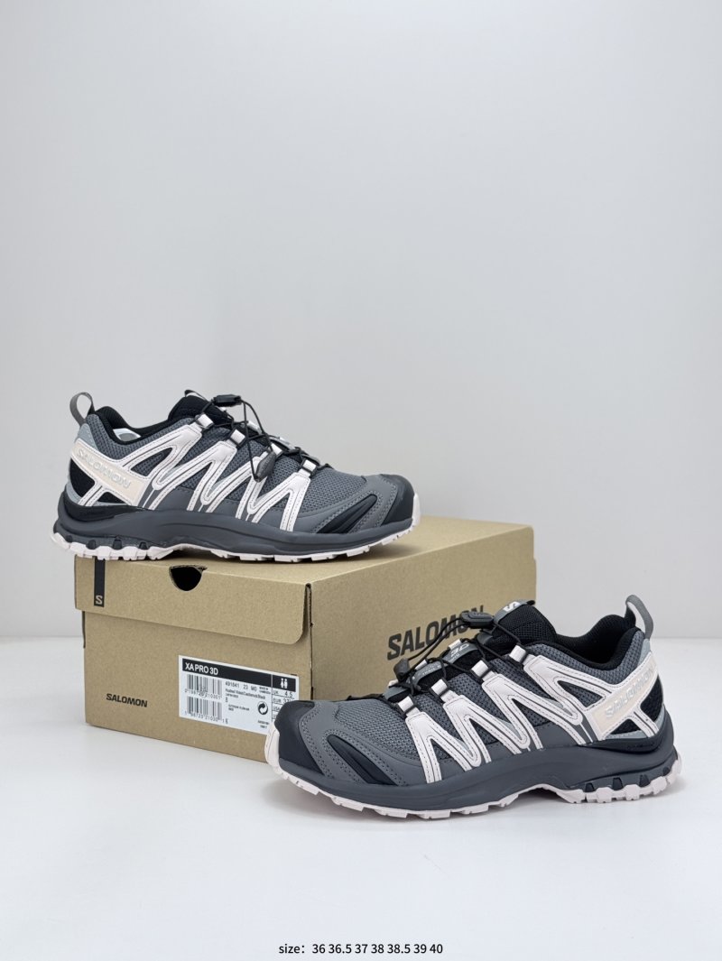 Salomon XA Pro 3D Suede Black Pink Trail Running Shoe