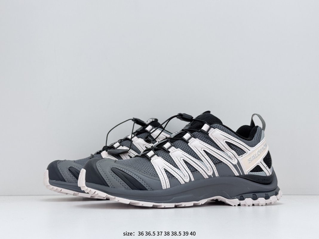 Salomon XA Pro 3D Suede Black Pink Trail Running Shoe view