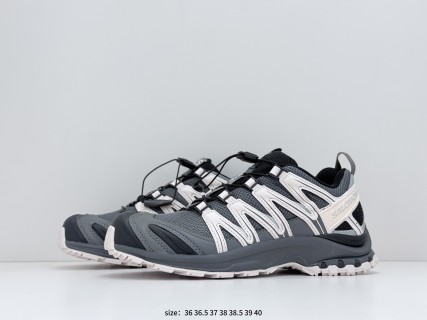 Salomon XA Pro 3D Suede Black Pink Trail Running Shoe view 5