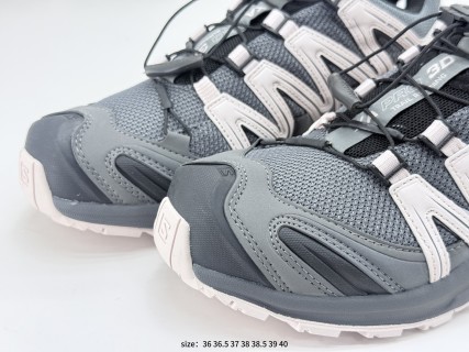 Salomon XA Pro 3D Suede Black Pink Trail Running Shoe view 8