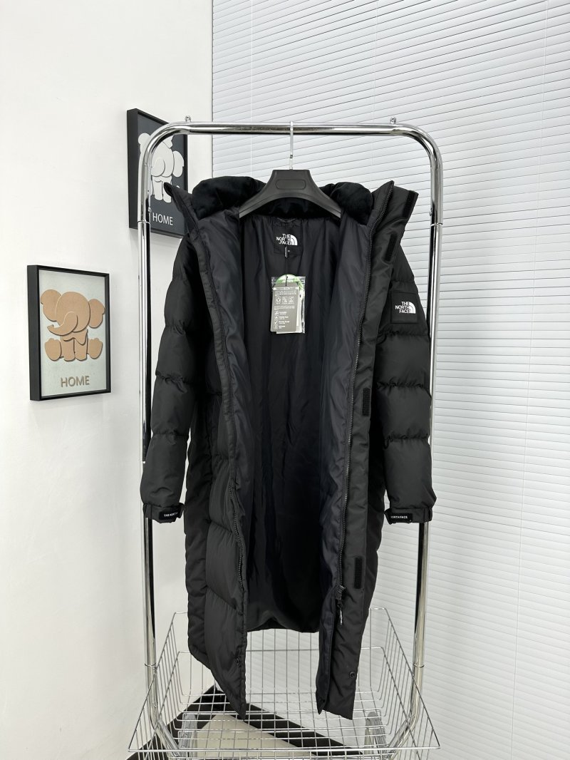 The North Face Long Puffer Coat Black UA Replica view
