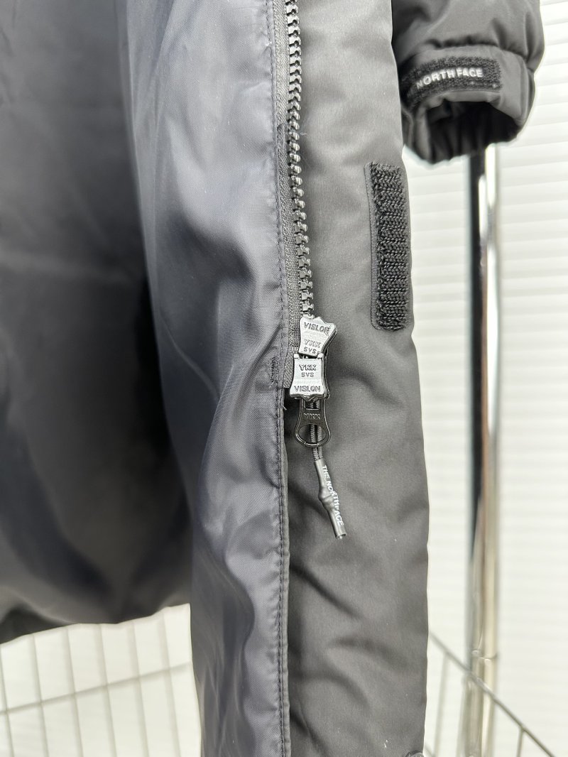 The North Face Long Puffer Coat Black UA Replica view